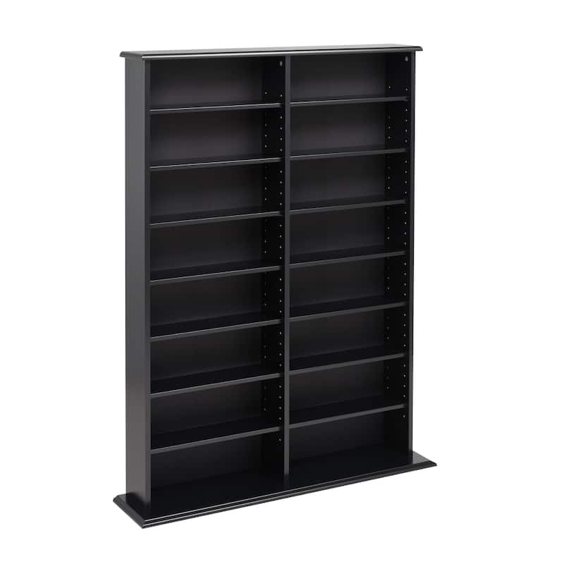 Prepac Media Storage Display Cabinet 8.75" D x 38.75" W x 51" H
