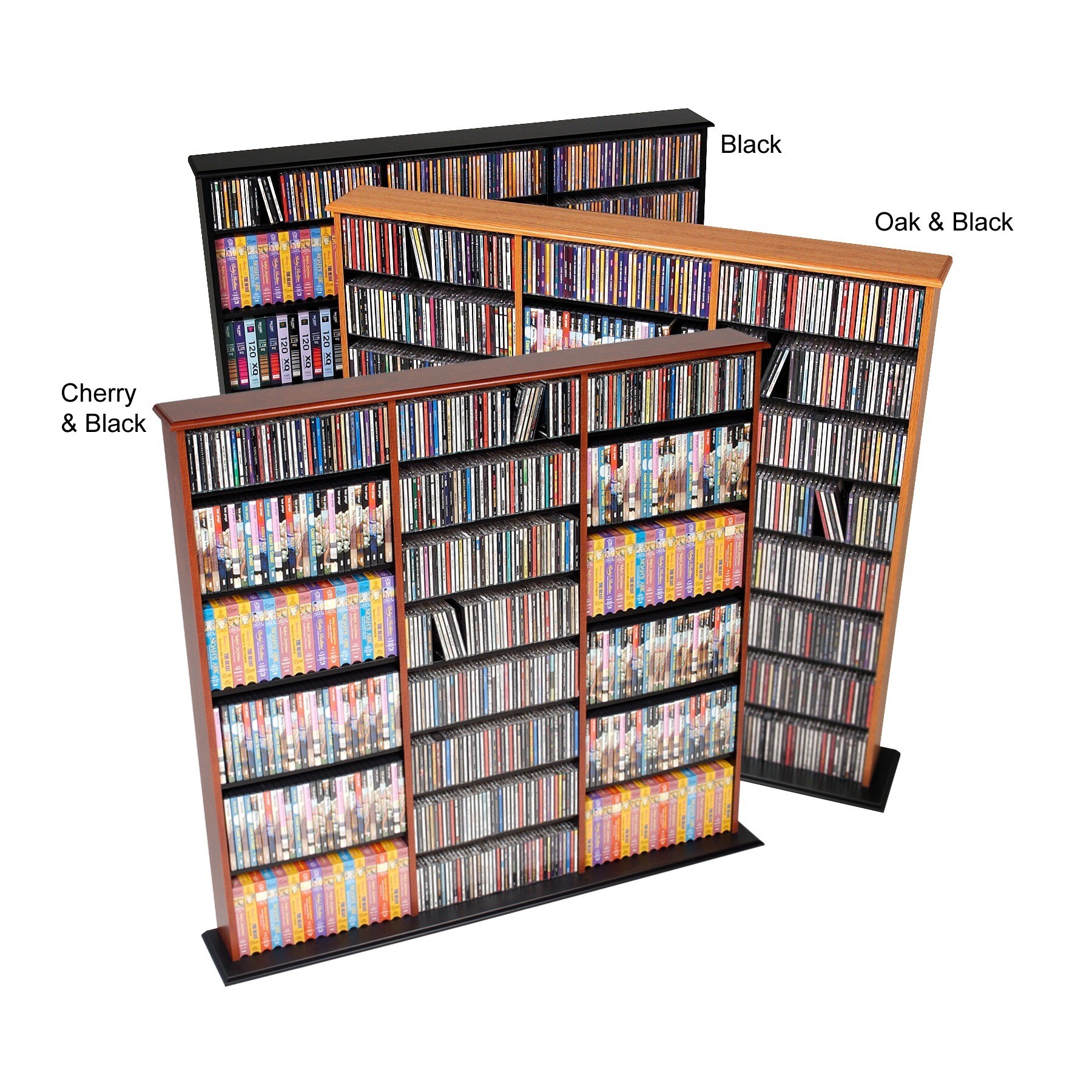 Prepac Triple Width Wall Storage Cabinet Black