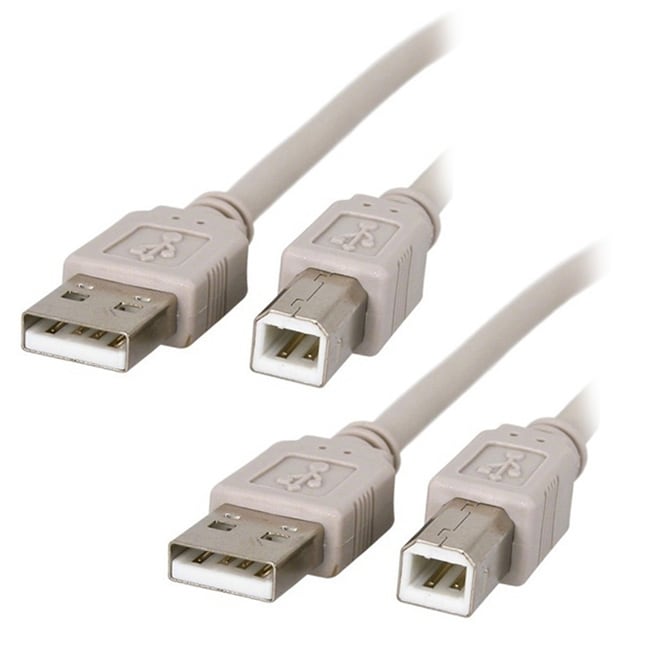 Shop INSTEN 2 pack 15ft USB 2.0 Extension Printer Cable A to B M/ M