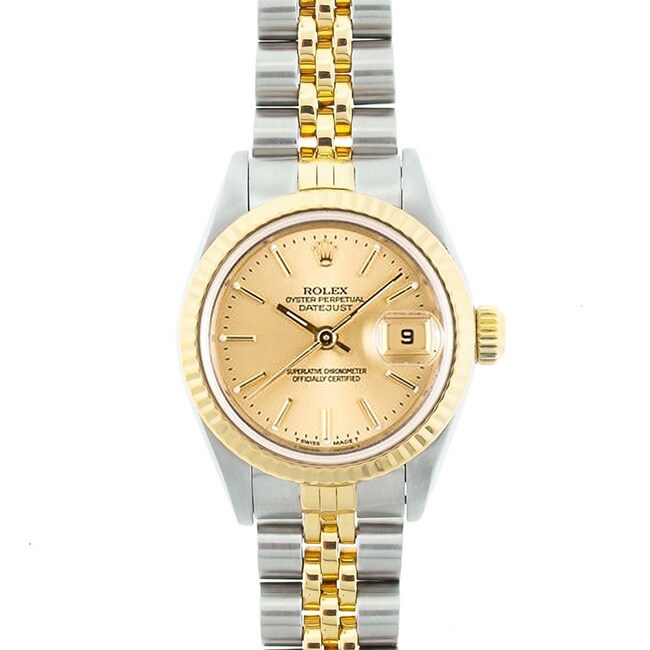 rolex datejust 41 two tone champagne dial