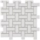 preview thumbnail 1 of 0, Merola Tile 9.75x9.75-inch Basket Weave White Porcelain Mosaic Floor and Wall Tile (10 tiles/6.6 sqft.)