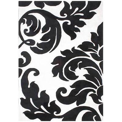 Alliyah Handmade Off-White New Zealand Blend Wool Rug Wool Rug (8' x 10') - 8' x 10'