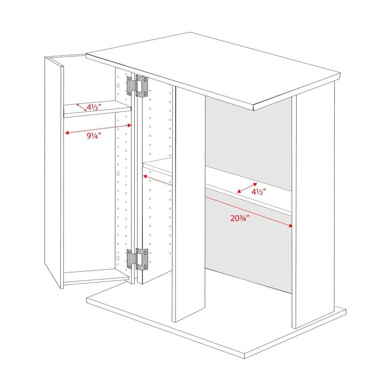 Locking Media Storage Cabinet