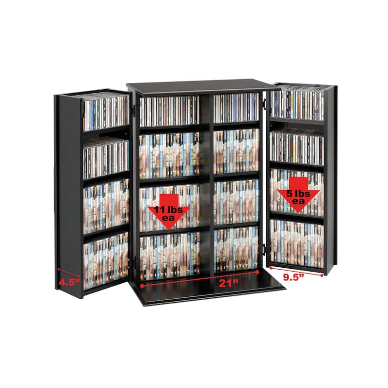 Locking Media Storage Cabinet