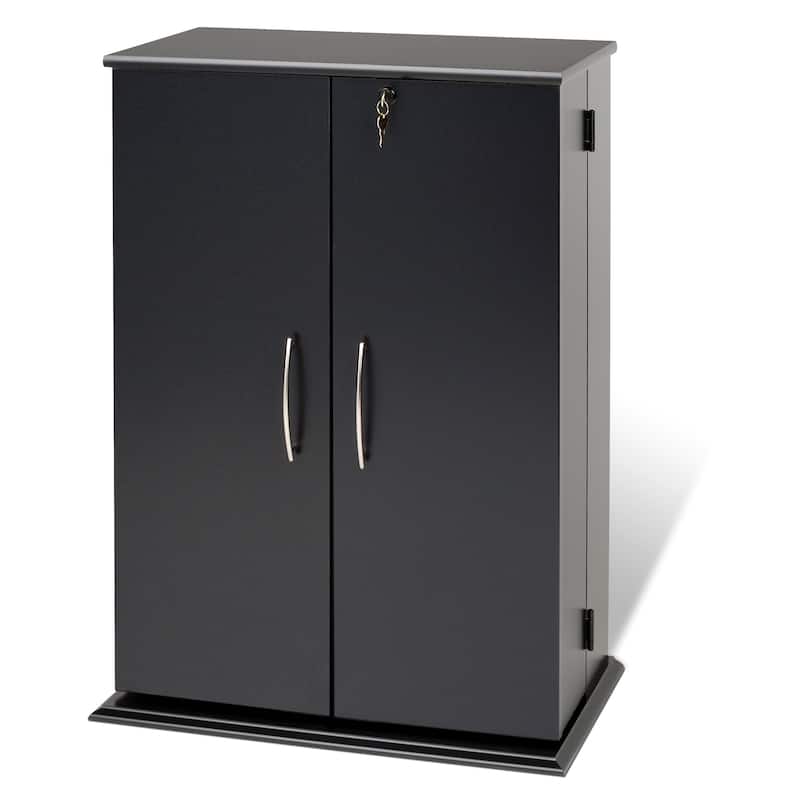 Locking Media Storage Cabinet