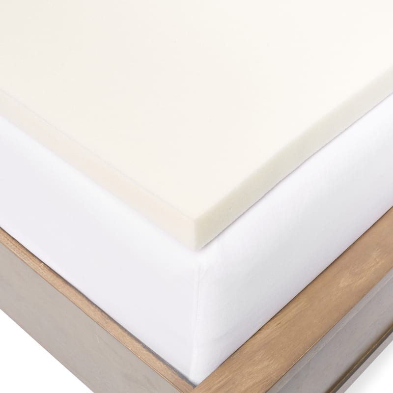 Slumber Solutions 2inch Memory Foam Mattress Topper On Sale Bed