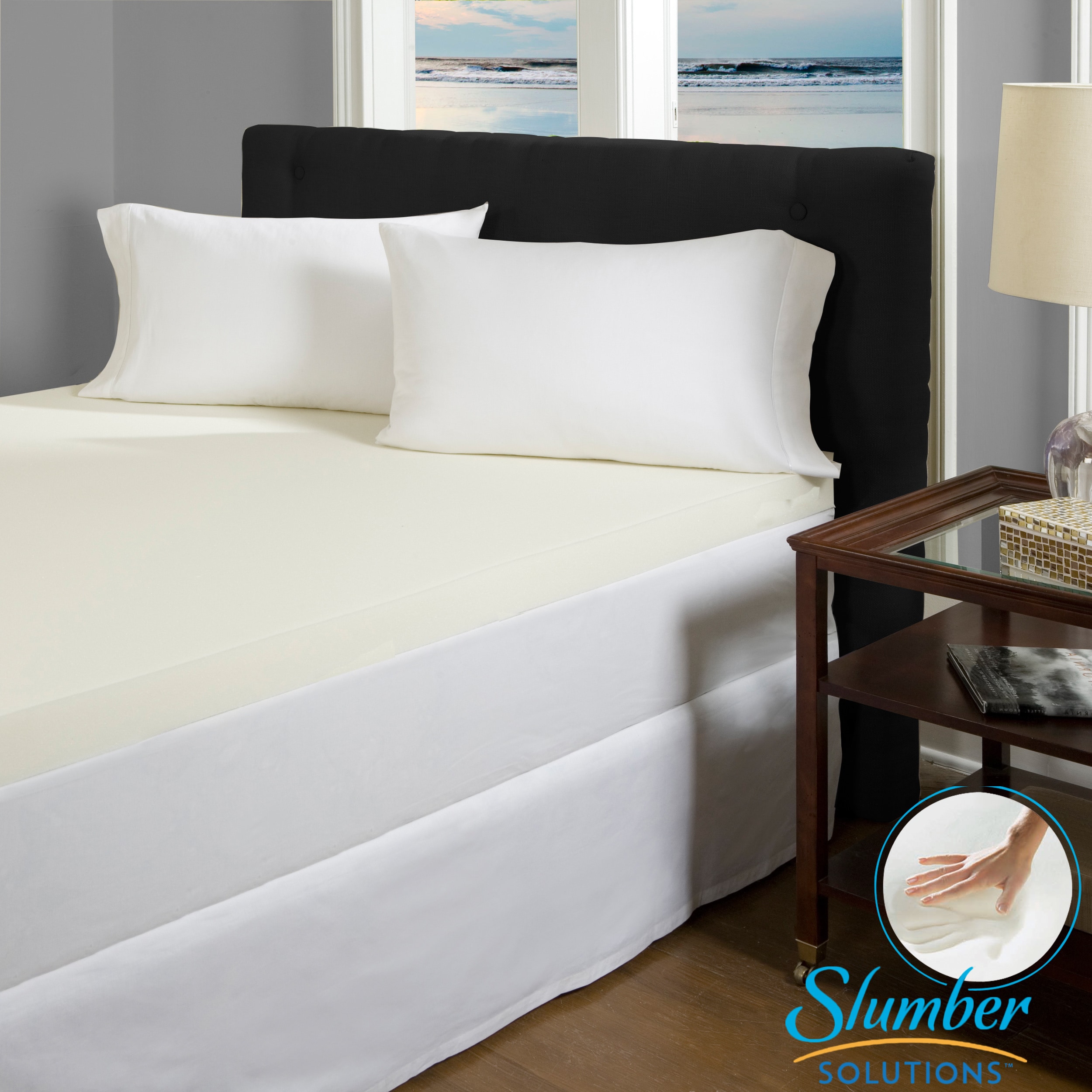 Slumber Solutions 2 inch Memory Foam Mattress Topper