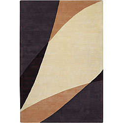 Hand Tufted Contemporary Mandara New Zealand Wool Rug (7'9 x 10'6) Mandara 7x9   10x14 Rugs