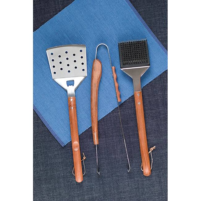 Vineyard Rosewood 3-piece Barbeque Tool Set