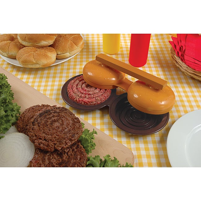 Double Plastic Hamburger Press