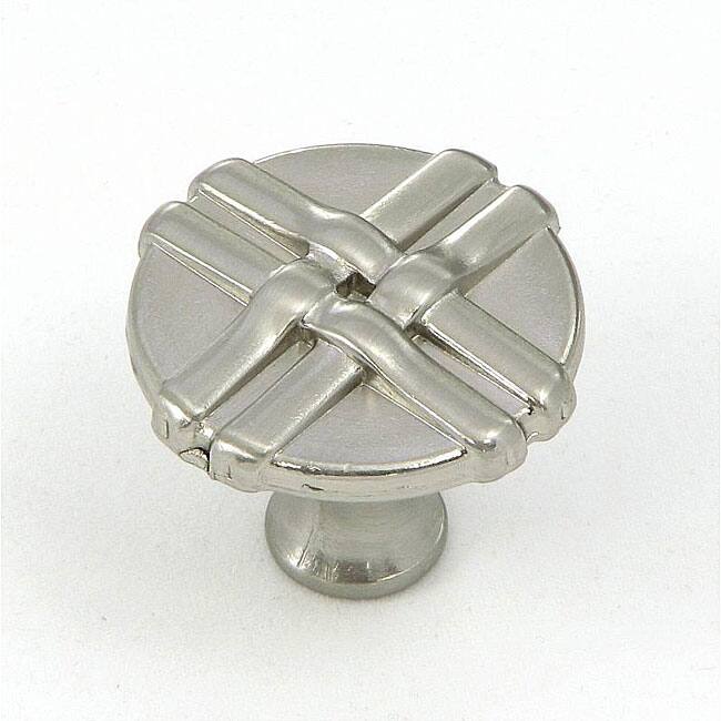 Stone Mill Satin Nickel Weave Cabinet Knobs (Pack of 10)