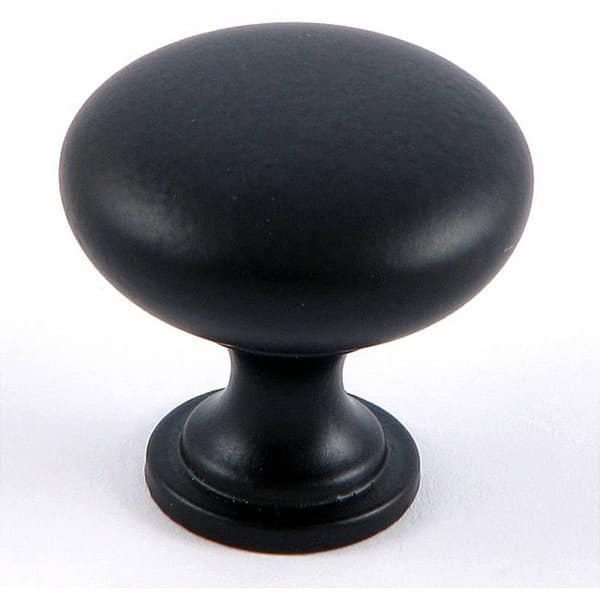 Shop Stone Mill Matte Black Round Cabinet Knobs Pack Of 25