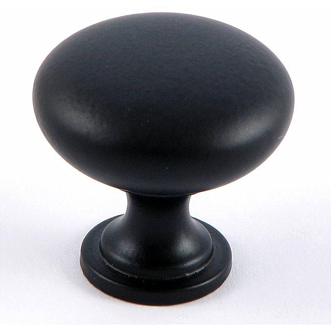 Stone Mill Matte Black Round Cabinet Knobs (pack Of 25)