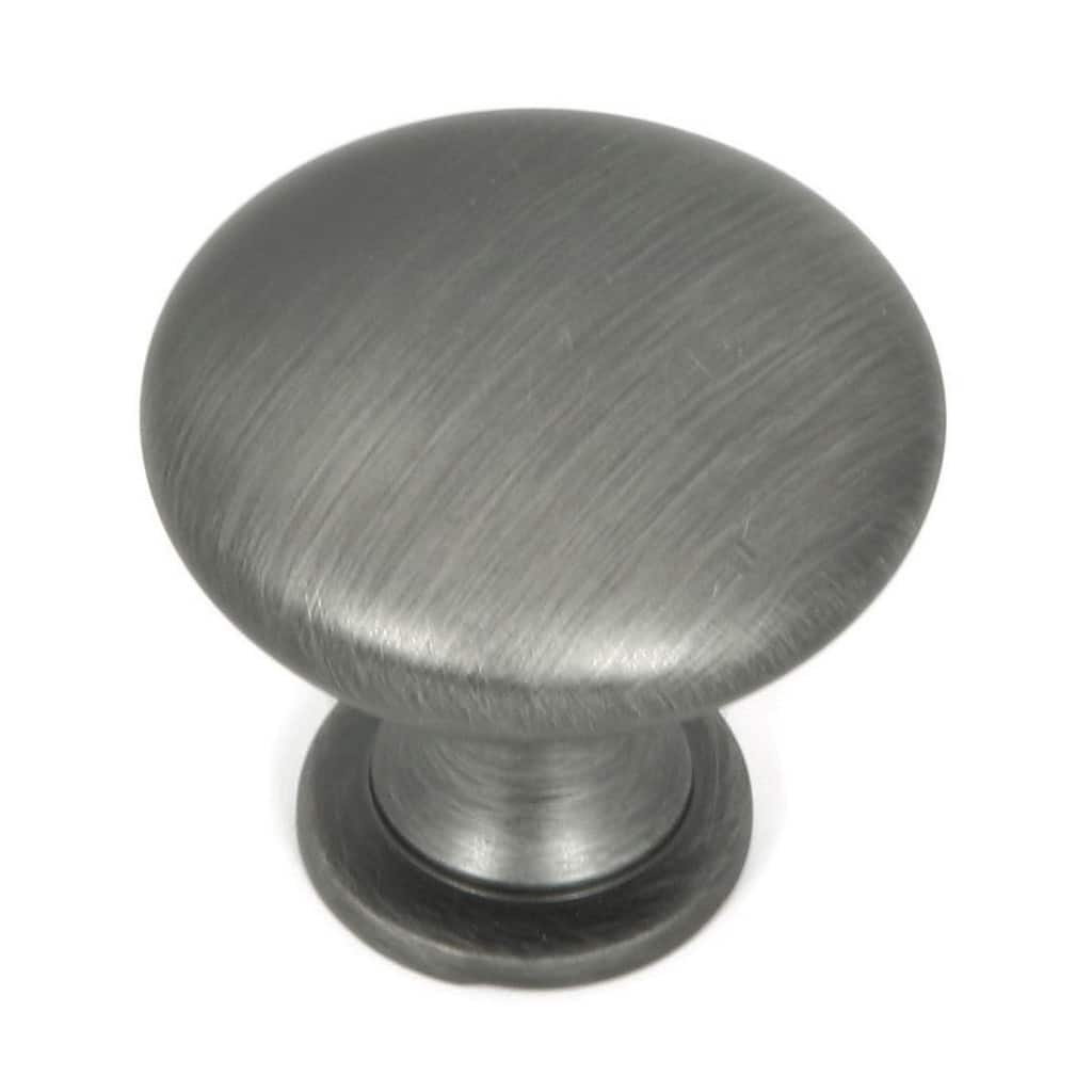 Stone Mill Weathered Nickel Round Cabinet Knobs (Pack of 25)
