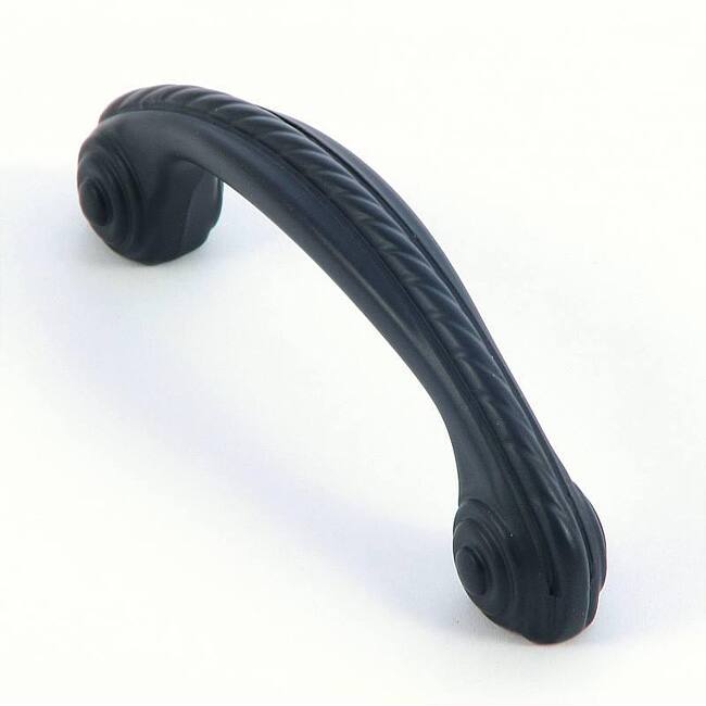 Stone Mill Matte Black Charleston Cabinet Pulls (Pack of 10)