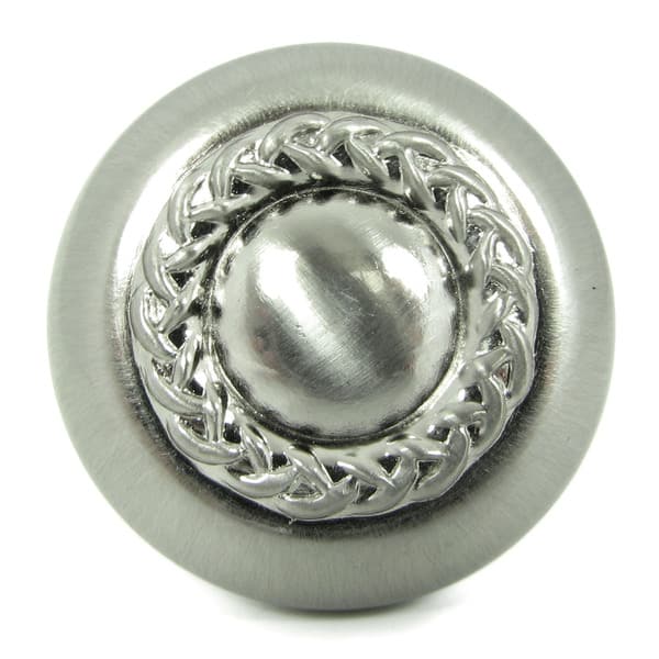 Shop Stone Mill Rope Design Satin Nickel Cabinet Knobs Pack Of 10