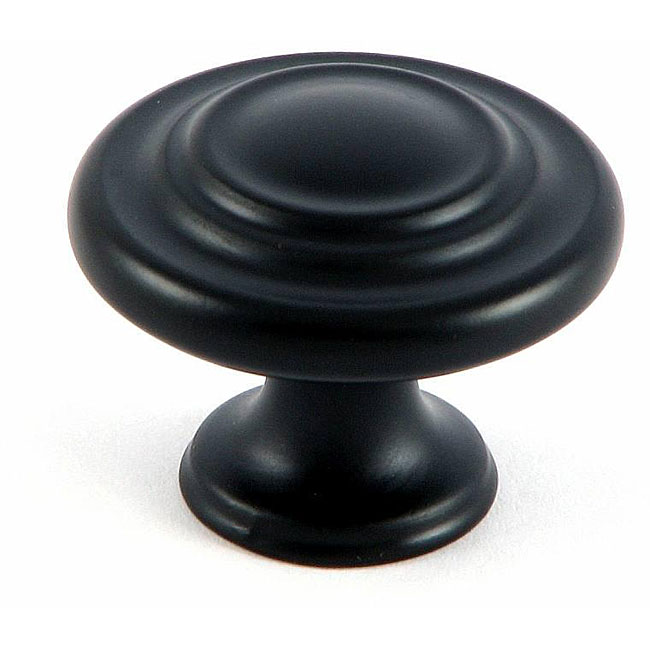 Shop Stone Mill Matte Black Three-ring Cabinet Knobs (Pack of 25 ...