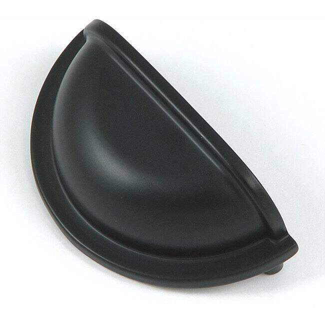 Stone Mill Matte Black Nantucket Cup Cabinet Pulls (Set of 10)