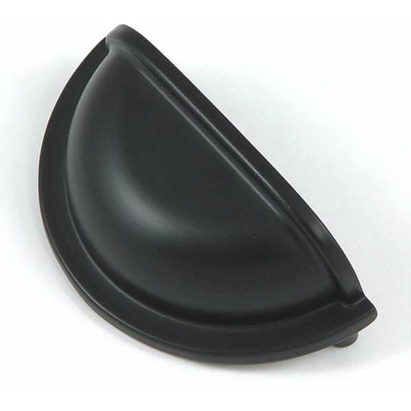 Shop Stone Mill Matte Black Nantucket Cup Cabinet Pulls Set Of 10