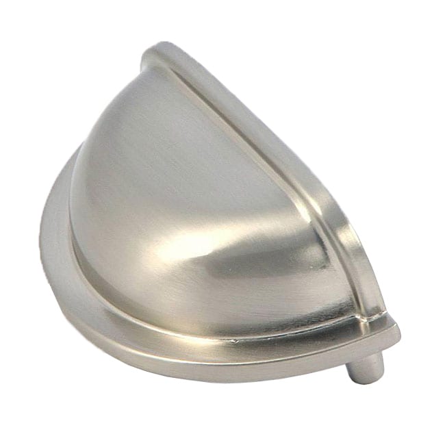 Stone Mill Satin Nickel Nantucket Cup Cabinet Pulls (Pack of 10)