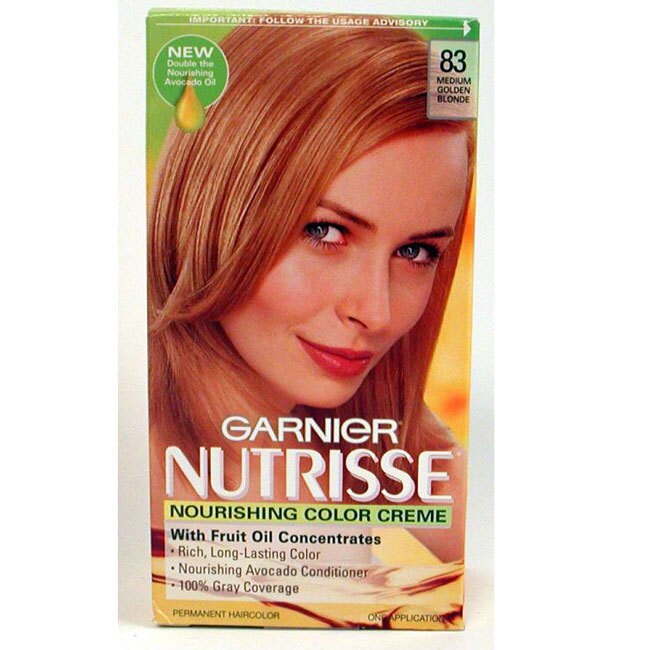 Shop Garnier Nutrisse 83 Medium Golden Blonde Hair Color Pack Of