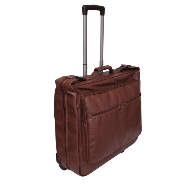 amerileather wheeled leather garment bag