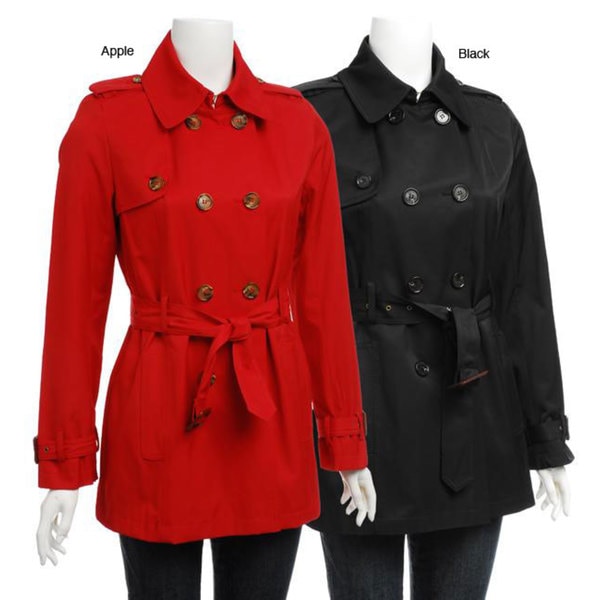 Tommy Hilfiger Women's Belted Waterresistant Trench Overstock 4599405