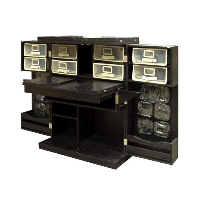 OfficeBox Scrapbox Black Oak Workstation