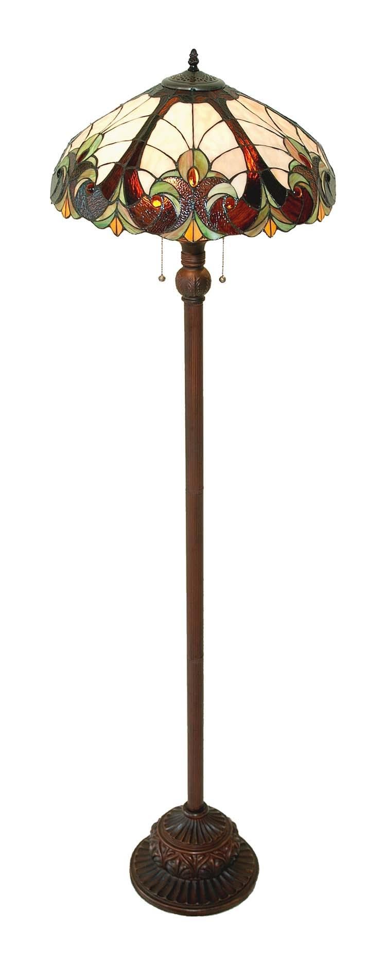 Victorian Floor Lamp with Bronze Base  