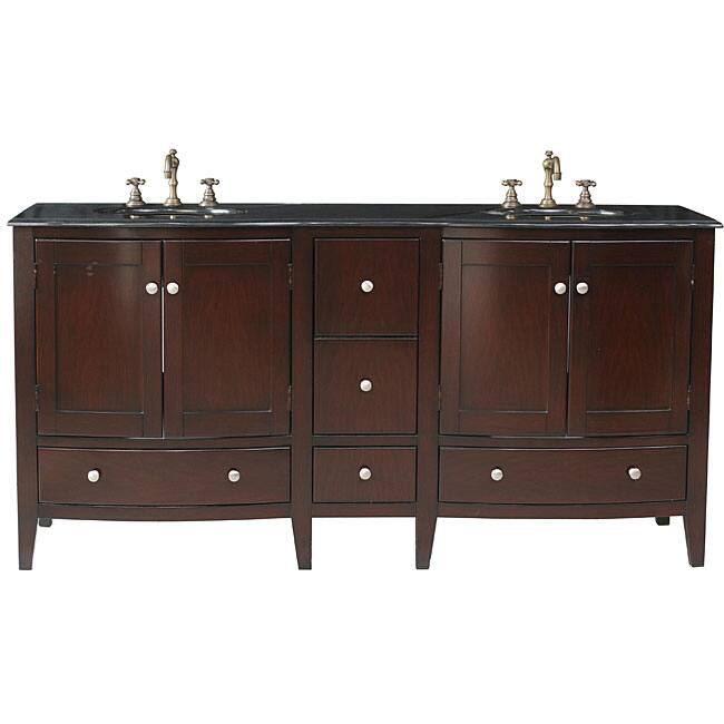 Stufurhome Corona 72-inch Double-sink Vanity with Granite Top