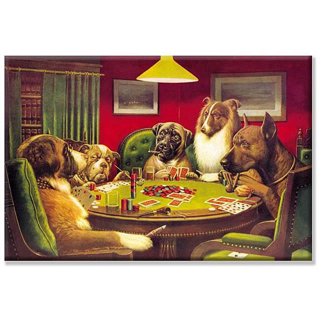 C.M. Coolidge 'Dog Poker' Gallery-wrapped Canvas Art