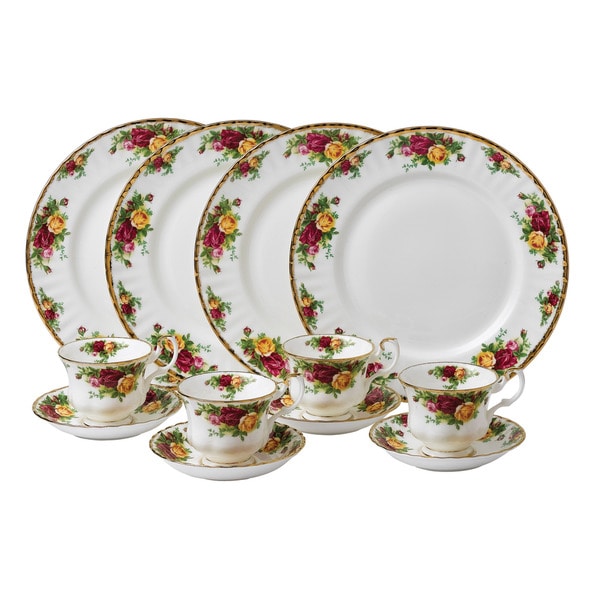 Royal Albert 'Old Country Roses' 12 piece Dinnerware Set Royal Albert Formal Dinnerware