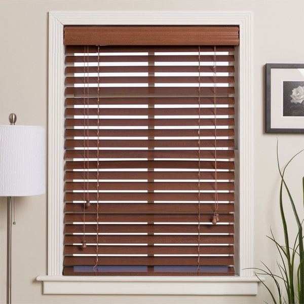Arlo Blinds Customized Real Wood 71-inch Window Blinds