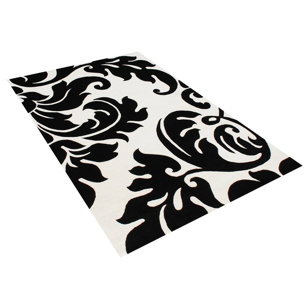 Alliyah Handmade Off-White New Zealand Blend Wool Rug Wool Rug - 6' x 6'