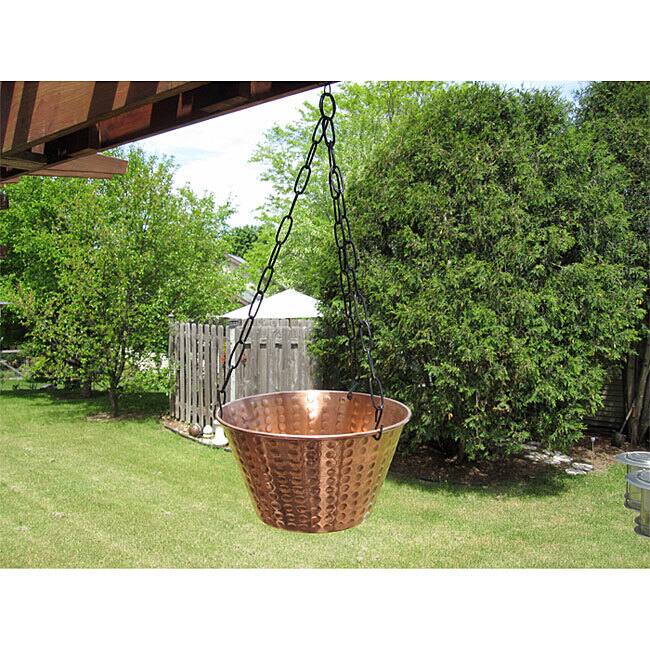 9-inch Copper Hanging Planter