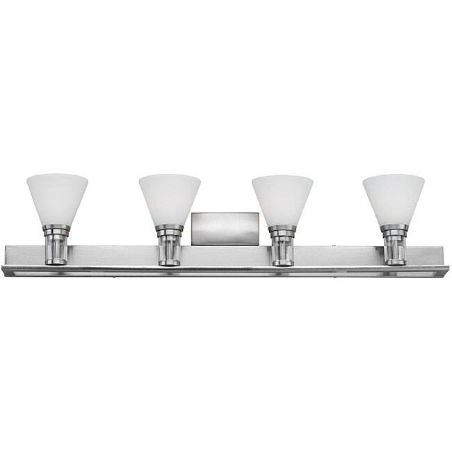 Haven Bath 4-light Satin Nickel Bathroom Vanity Light