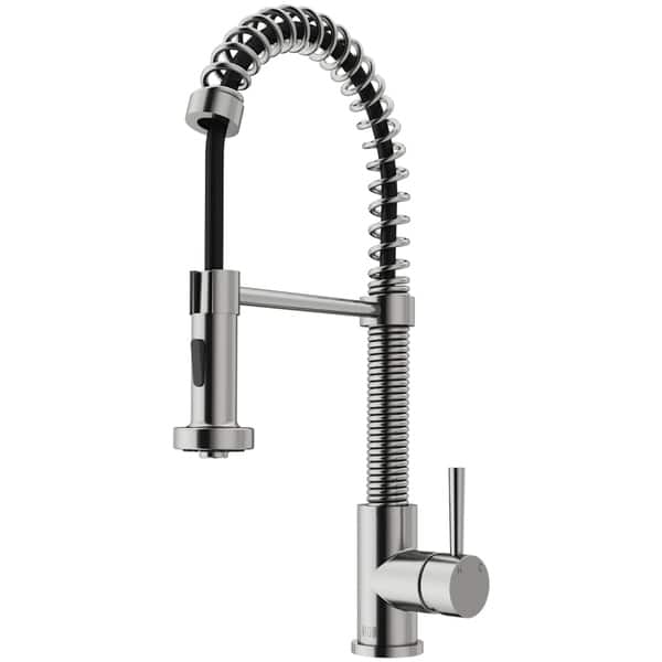 Shop Vigo Edison Stainless Steel Pull Down Spray Kitchen Faucet