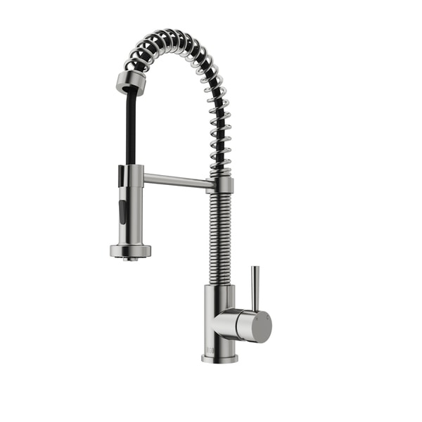Vigo Edison Stainless Steel Brass Pull-down Spray Kitchen Faucet