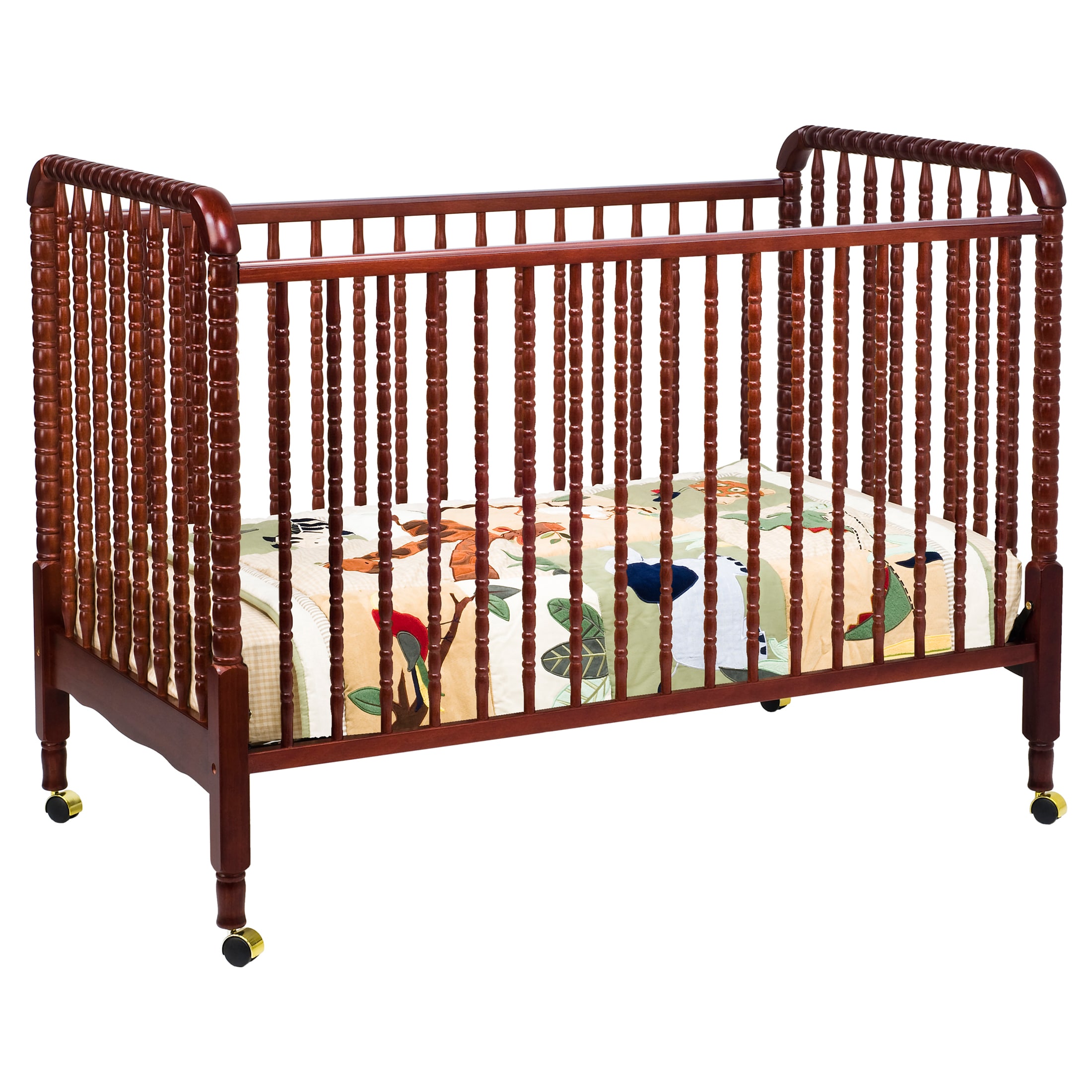 Shop Davinci Jenny Lind 3 In 1 Crib In Cherry Overstock 4613134