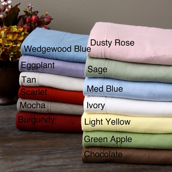 Twin or Full Microfleece Sheet Set