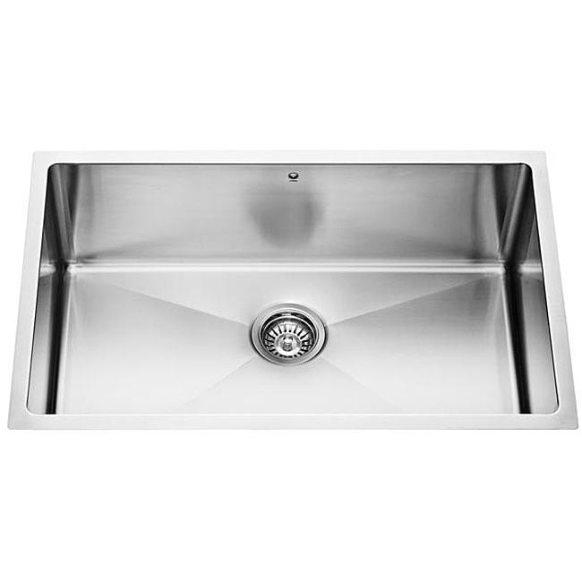 Vigo 30 inch Undermount Stainless Steel 16 Gauge Single Bowl Sink