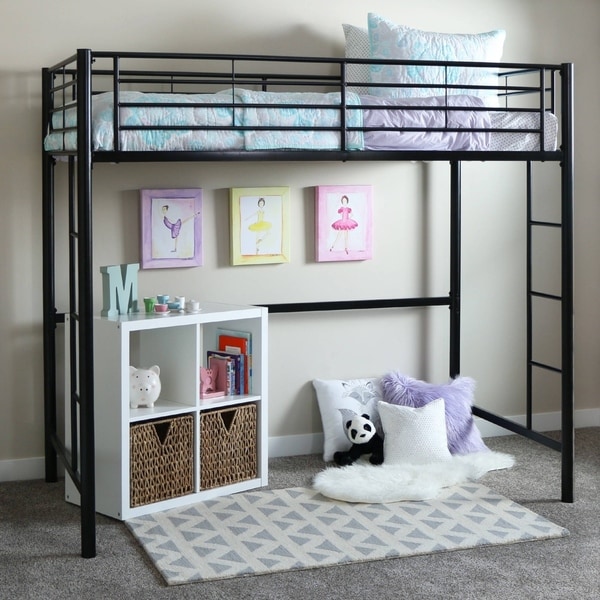 Black Metal Twin Loft Bed On Free Shipping Today Black Metal Twin Loft Bed