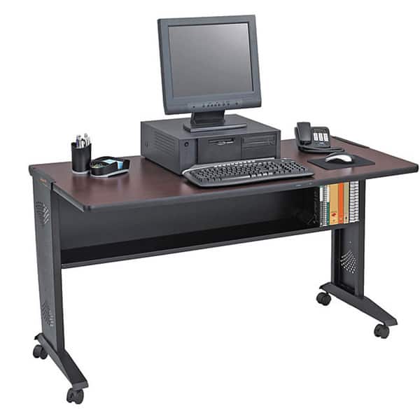 Shop Safco 54 Inch Reversible Top Mobile Computer Desk Overstock