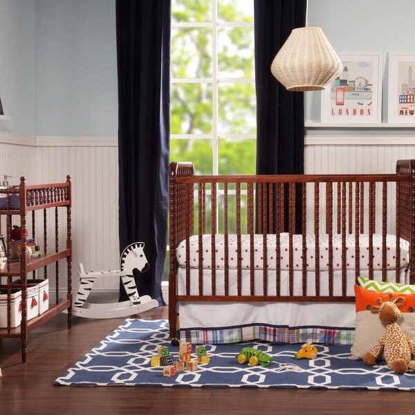 navy jenny lind crib
