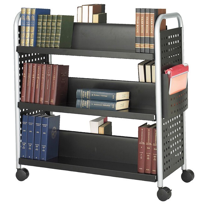 Shop Safco Scoot Double Sided 6 Shelf Book Cart Overstock 4657179