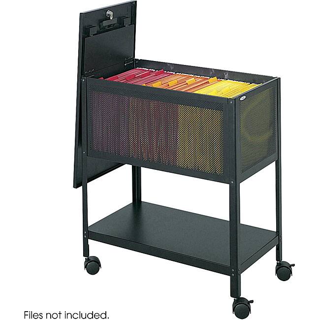 Safco Mesh Tub Lock Top File Cart