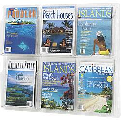 Clear Office Furniture Our Best Supplies Deals Online Safco Reveal Six Magazine Clear Plastic Literature Display Rack