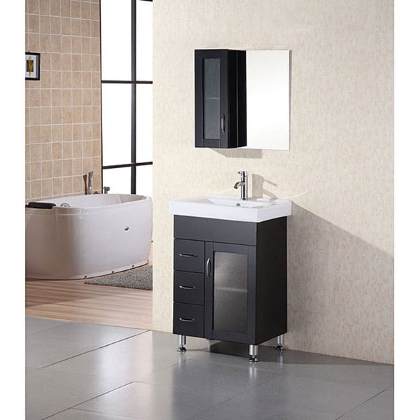 Shop Design Element Oslo 24-inch Modern Bathroom Vanity ...