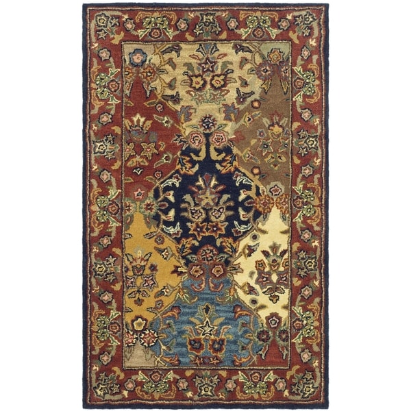 Handmade Heritage Heirloom Multicolor Wool Rug (2' x 3') Safavieh Accent Rugs