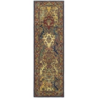 2 X 12 Runner Rugs For Less Safavieh Handmade Heritage Timeless Traditional Multicolor Burgundy Wool Runner 2 3 X 12